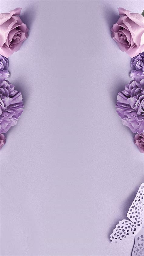 Simple And Elegant Floral Background Purple Elegant Highgrade