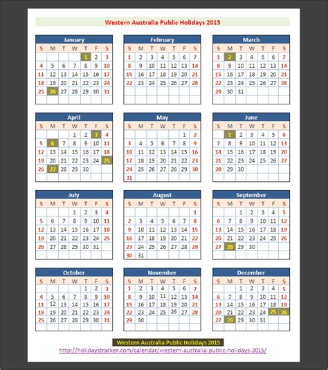 Public holidays in malaysia are regulated at both federal and state levels, mainly based on a list of federal holidays observed nationwide plus a few additional holidays observed by each individual state and federal territory. Western Australia (Australia) Public Holidays 2015 ...
