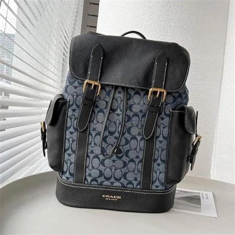 Coach Hudson Backpack In Signature Chambray On Carousell