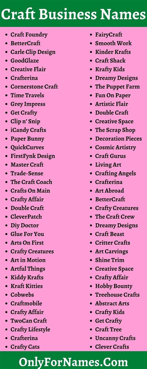 Craft Business Names To Easily Attract Every Craft Lovers
