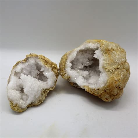 Quartz Geodes Small Pair Harmony Crystals