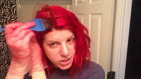 Let the mixture soak in. How to Dye Your Hair Bright Red - YouTube