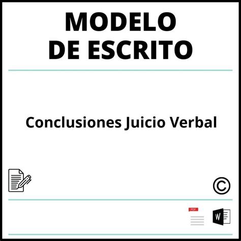 Modelo Escrito Conclusiones Juicio Laboral