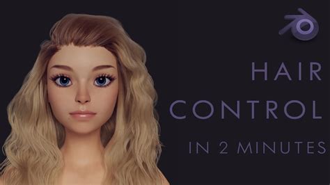 How To Control Hair In Blender 28 2 Minute Tutorial Youtube