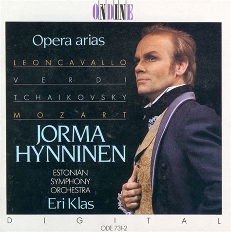 Eclassical Opera Arias Baritone Hynninen Jorma