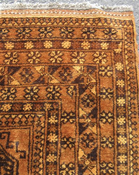 Old Gold Afghan Ersari Rug Carpet Golden Afghan Rug 740383