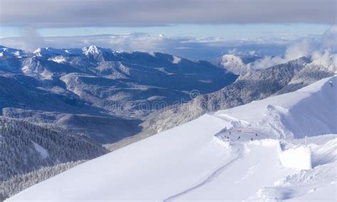 Ski Resort Krasnaya Polyana Sochi Stock Image Image Of Alpine