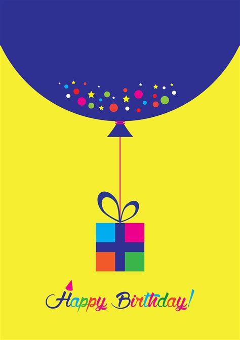 This simple, minimalist birthday card is a great way to spread some joy without the frills. Minimalist Birthday Cards : Volume 1 on Behance