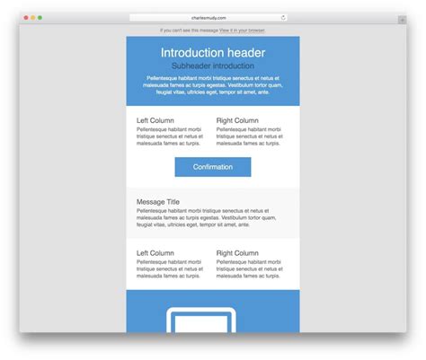 There are no templates that exist for these filters. Free Responsive Html Email Templates Colorlib Throughout ...