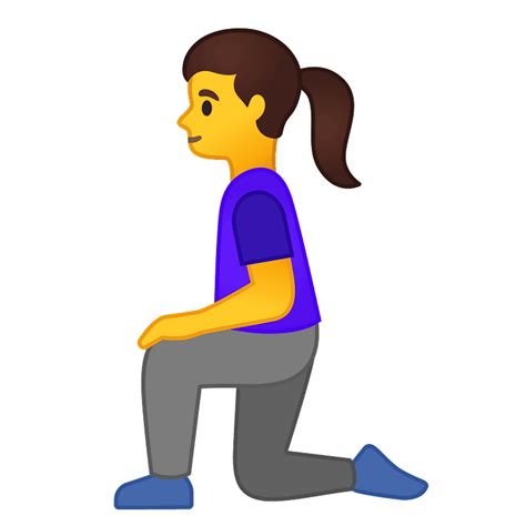 Woman Kneeling Emoji Clipart Free Download Transparent Png Creazilla