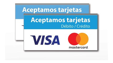 2calcomanía Aceptamos Tarjeta Crédito Débito Visa Mastercard Serikat