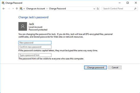 Best Way To Change Windows Login Password