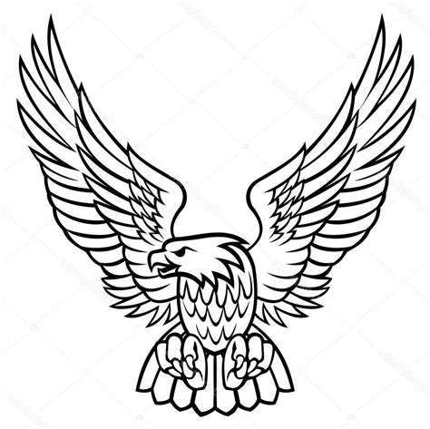 Eagle Black And White Drawing At Getdrawings Free Download