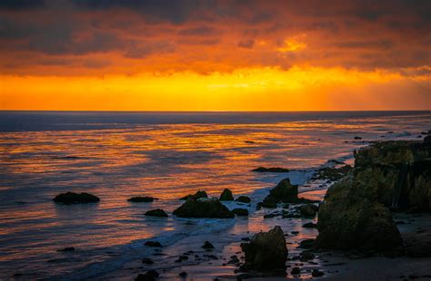 Malibu Beach Sunset Landscape Nature Photography El Matador State