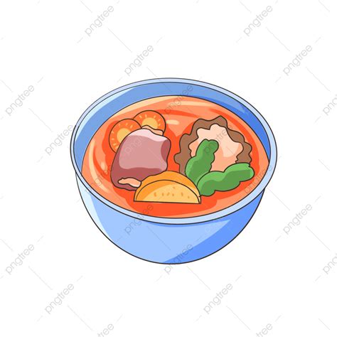 Illustration De La Soupe Nutritive Aux Côtes De Porc Png Potage