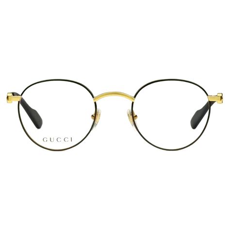 gucci round frame optical glasses gold black gucci eyewear avvenice
