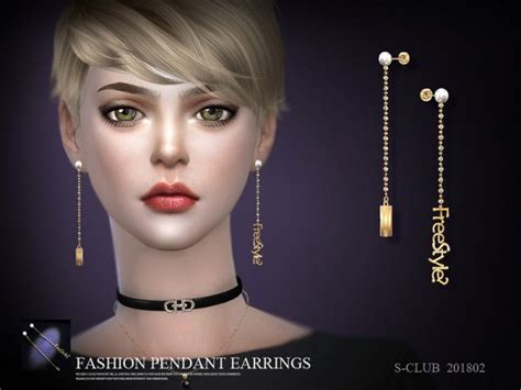 The Sims Resource Diamonds And Pearl Flower Design Necklace By Natalis