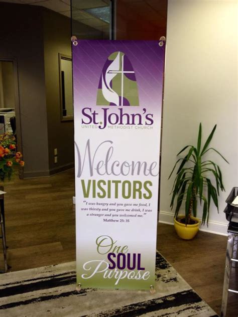 Church Stand Up Welcome Banner On Behance