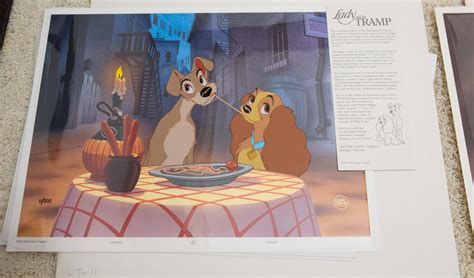 Original Walt Disney Limited Edition Cel Bella Notte From Lady And The