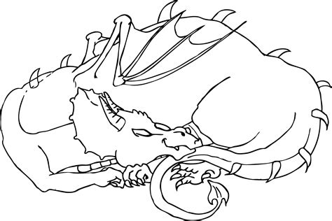 Clipart Sleeping Dragon Line Art Dragon Line Dragon Art Dragons