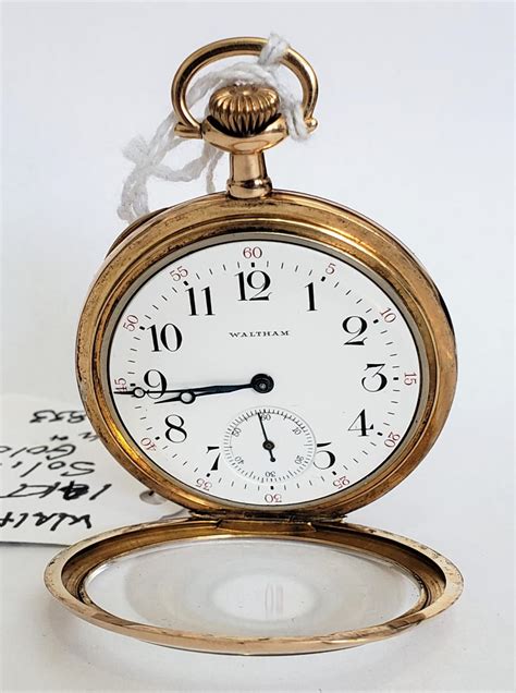 Sold At Auction Waltham 14k Yellow Gold Vintage Pocket Watch