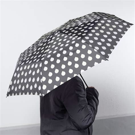 Knalla Umbrella Blackbeige Drop Ikea