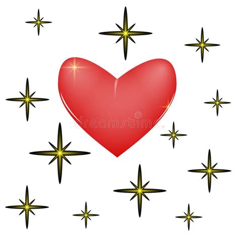 Star Heart Stock Vector Illustration Of Flow Light 48699219