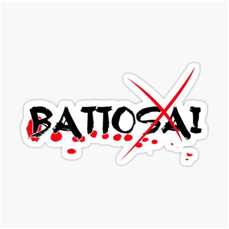 Battosai The Man Slayer Sticker For Sale By Thedragonballer Redbubble