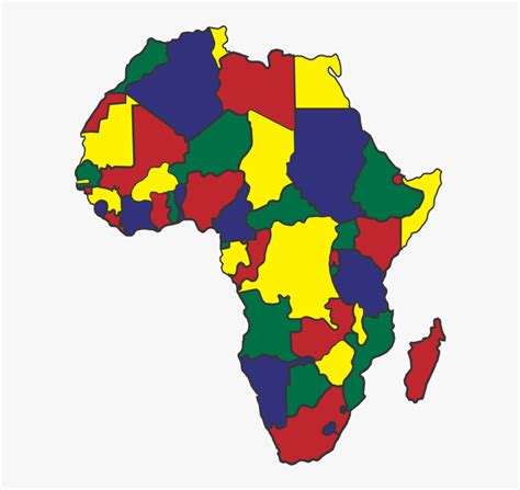 Large Color Map Of Africa Map Of World