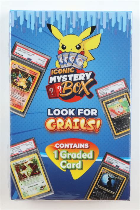 Iconic Pokemon Mystery Box With 1 Graded Card Barnebys