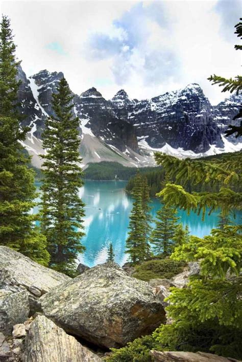 Travel Photo Of The Day Canadian Rockies Bluest Lake Ever Photofly