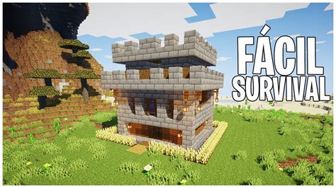Como Hacer Un Mini Castillo En Minecraft Survival Facil Y Rapido Youtube