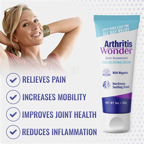 Arthritis Wonder Pain Relieving Cream 4oz Tube