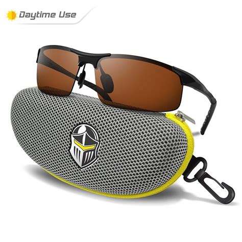 blupond polarized sports sunglasses for men daytime anti glare copper tac lens metal semi