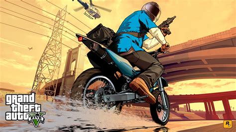 Papel De Parede Ilustração Motocicleta Veículo Grand Theft Auto V