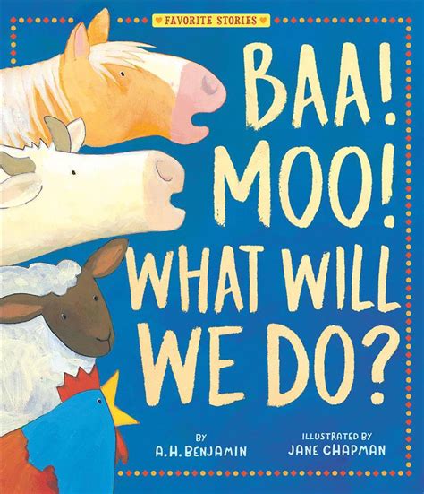 Baa Moo What Will We Do By Ah Benjamin English Hardcover Book