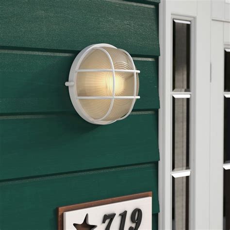 Beachcrest Home Lia Outdoor Bulkhead Light And Reviews Wayfair Bulkhead Light Outdoor Ceiling