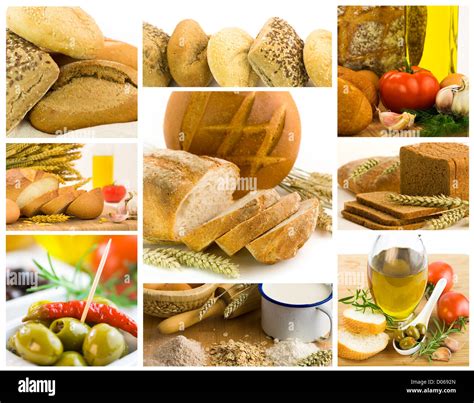 Beautiful Healthy Food Collage Stock Photo Alamy