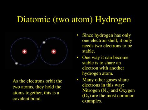 Diatomic Two Atom Hydrogen Ppt Download