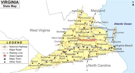 Us Maps Of Virginia