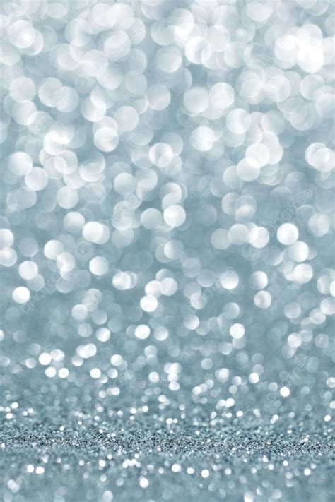 Shiny Glitter Bokeh Background Abstract Silver Shiny Glitter Bokeh