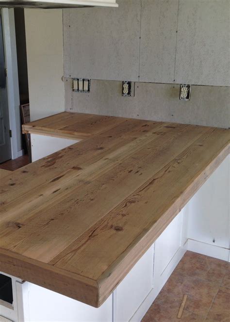 Or do you have one already? DIY Reclaimed Wood Countertop - adding trim boards along ...