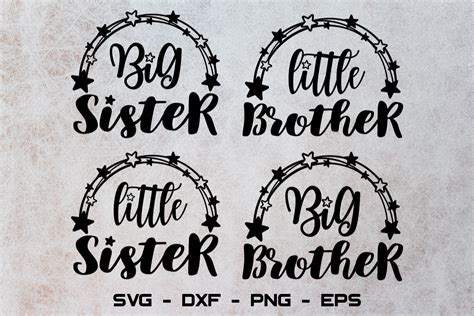Big Brother Svg Big Sister Svg Sibling Svg 905974 Cut Files