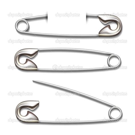 Safety Pin — Stock Vector © Mssa 49254629