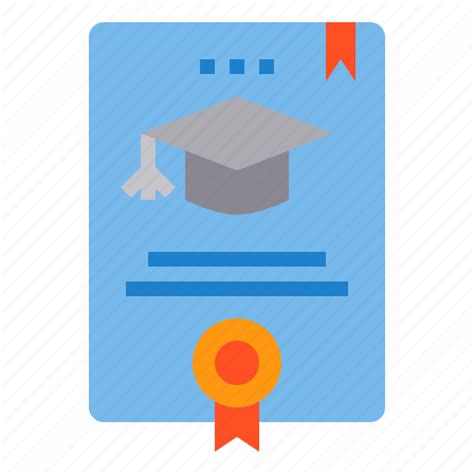 Certificate Education Graduate Learning School Student Study Icon