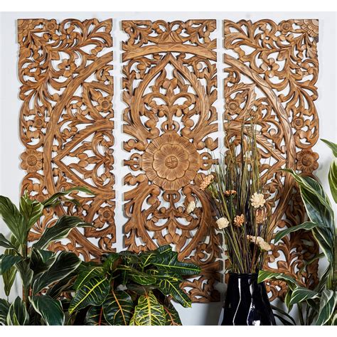 Wall Accents Bed Bath And Beyond Carved Wood Wall Art Wooden Wall