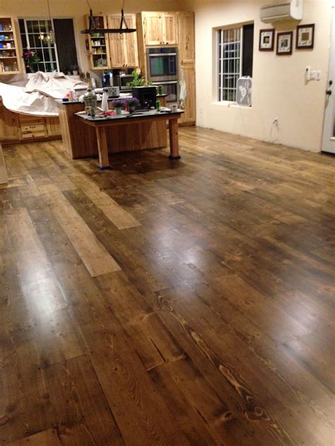 And i don't know if you've ever tried to stain new pine, but it's tricky. Minwax Provincial Serene palette in 2019 Pine wood flooring