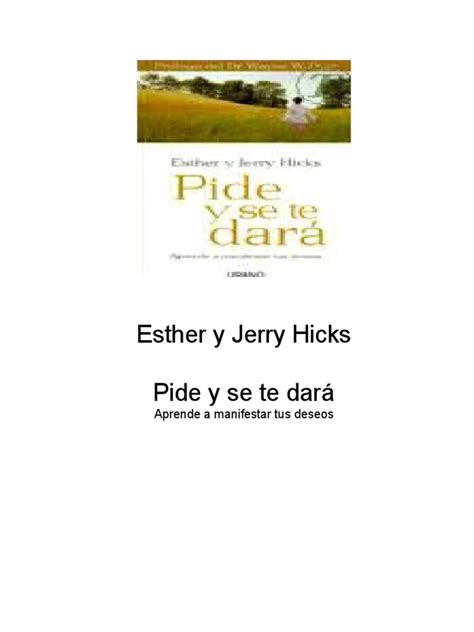 Pide Y Se Te DarÀ Esther And Jerry Hicks Libro Happiness And Self Help
