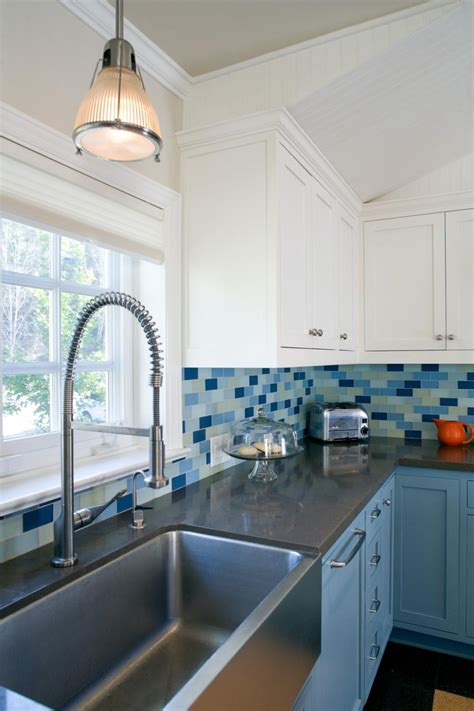 Some people are putting in full blue kitchens. Contemporary Kitchen With Blue Cabinets | HGTV