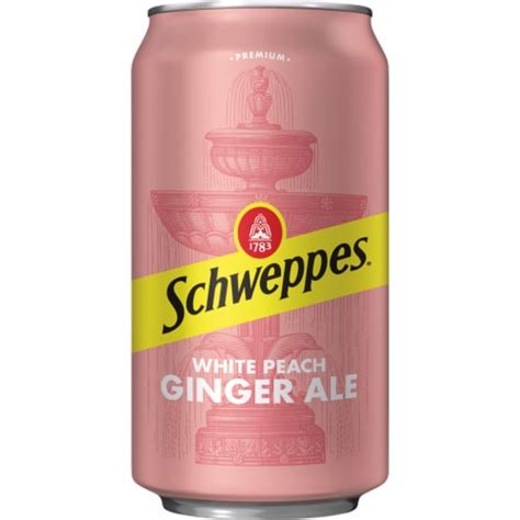 Schweppes White Peach Ginger Ale Soda Cans 12 Pk 12 Fl Oz Kroger
